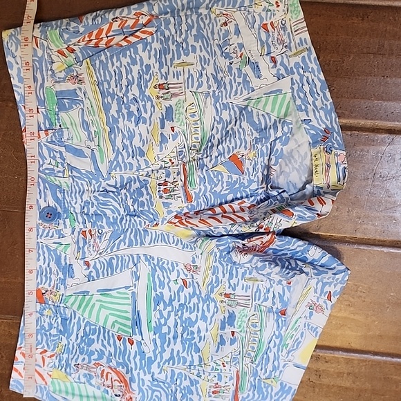 Lilly Pulitzer Callahan Classic Straight Fit Low Rise Short Get Nauti Print - Picture 5 of 13